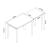 Masa extensibila copii Skellefteå 98x38x51,5 cm natur verde menta [en.casa] HausGarden Leisure