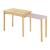 Masa extensibila copii Skellefteå 98x38x51,5 cm natur verde roz [en.casa] HausGarden Leisure