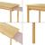 Masa extensibila copii Skellefteå 98x38x51,5 cm natur verde roz [en.casa] HausGarden Leisure