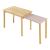 Masa extensibila copii Skellefteå 98x38x51,5 cm natur verde roz [en.casa] HausGarden Leisure