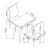 Set masa copii cu 2 scaune design ursulet Panjang alb [en.casa] HausGarden Leisure