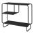 Masa consola Færder 91,5x33x80,5 cm negru mat [en.casa] HausGarden Leisure