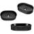 Set dulap baie cu lavoar 56-OAK 63 Newport 80,4x70,5x40cm efect lemn stejar/negru [en.casa] HausGarden Leisure