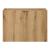 Set dulap baie cu lavoar 56-OAK 63 Newport 80,4x70,5x40cm efect lemn stejar/negru [en.casa] HausGarden Leisure