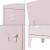 Nachtschrank Inari Türgriff rechts Stahl Rosa [en.casa] HausGarden Leisure
