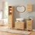 Hängeschrank Epind 50x33x20 cm Bambus Natur [en.casa] HausGarden Leisure