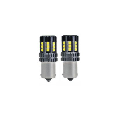 Bec auto o faza BA15S 3030 24SMD CREE CANBUS, 9V–30V, nonpolar, lumina alba 2880 lm Cod: JSUN53 Automotive TrustedCars