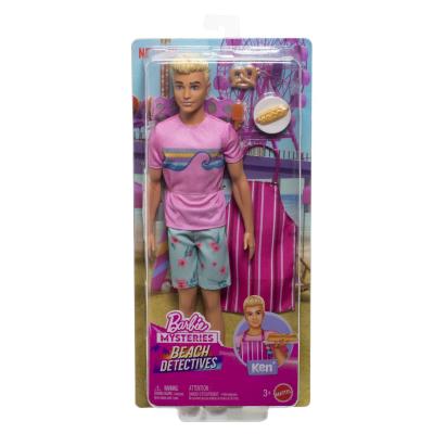 BARBIE MYSTERIES DETECTIVI PE PLAJA PAPUSA KEN CU ACCESORII SuperHeroes ToysZone