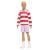 BARBIE FASHIONISTAS PAPUSA KEN BLOND CU BLUZA POLO DUNGI ROSII ALBE SuperHeroes ToysZone
