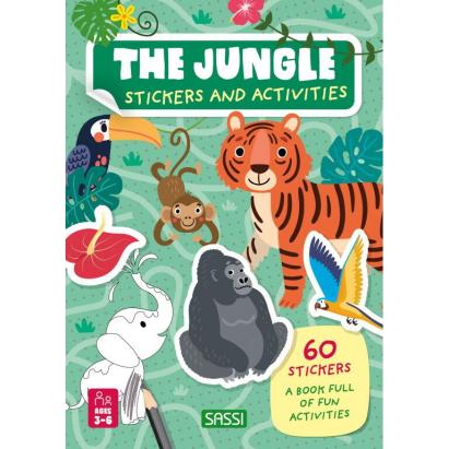 Carte de activitati cu abtibilduri - Jungla PlayLearn Toys