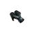 Ornament toba dubla negru mat dreapta / stanga intrare 60mm Cod: 7100417M Automotive TrustedCars