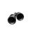 Ornament toba dubla negru mat dreapta / stanga intrare 60mm Cod: 7100417M Automotive TrustedCars