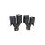 Ornament toba dubla negru mat dreapta / stanga intrare 60mm Cod: 7100417M Automotive TrustedCars