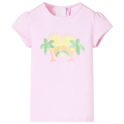 Tricou pentru copii, roz deschis, 92 GartenMobel Dekor