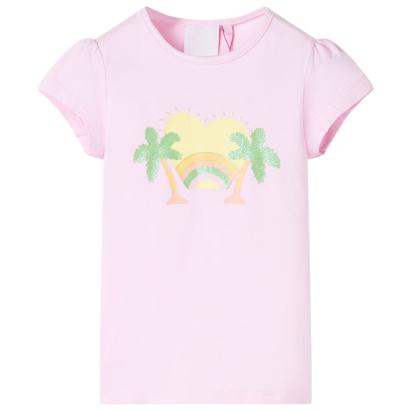 Tricou pentru copii, roz deschis, 104 GartenMobel Dekor