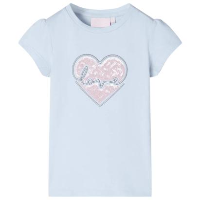 Tricou pentru copii, albastru deschis, 92 GartenMobel Dekor