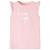 Tricou pentru copii cu mâneci cu volane, roz pal, 140 GartenMobel Dekor