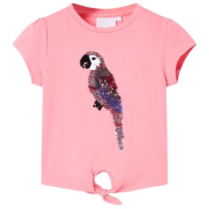 Tricou pentru copii, roz fosforescent, 116 GartenMobel Dekor