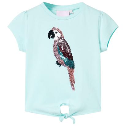 Tricou pentru copii, turcoaz deschis, 128 GartenMobel Dekor