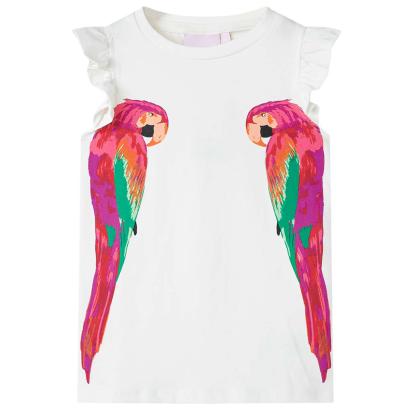 Tricou pentru copii, ecru, 128 GartenMobel Dekor