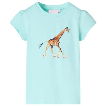 Tricou pentru copii, turcoaz deschis, 92 GartenMobel Dekor
