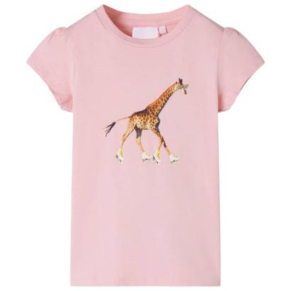 Tricou pentru copii, roz deschis, 92 GartenMobel Dekor