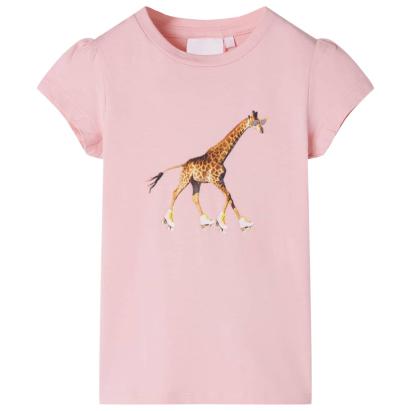 Tricou pentru copii, roz deschis, 140 GartenMobel Dekor