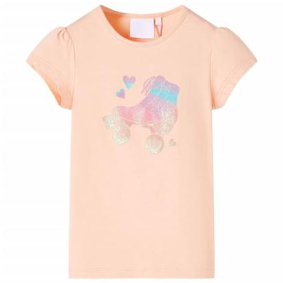 Tricou pentru copii, portocaliu deschis, 116 GartenMobel Dekor