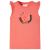 Tricou pentru copii cu mâneci cu volane, coral, 128 GartenMobel Dekor