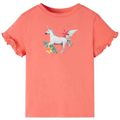 Tricou de copii cu mâneci scurte, corai, 104 GartenMobel Dekor