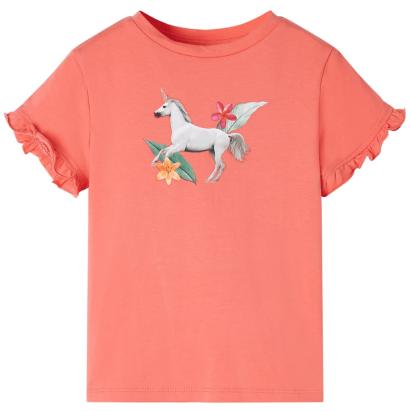Tricou de copii cu mâneci scurte, corai, 116 GartenMobel Dekor