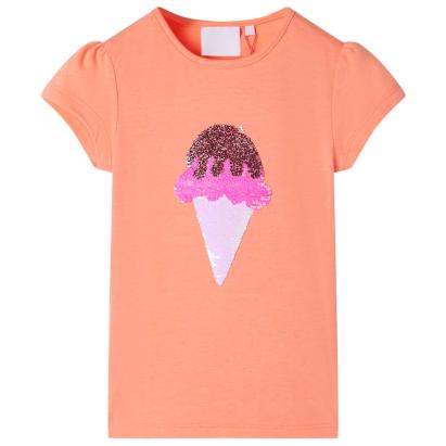 Tricou pentru copii, portocaliu neon, 92 GartenMobel Dekor