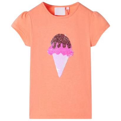 Tricou pentru copii, portocaliu neon, 104 GartenMobel Dekor