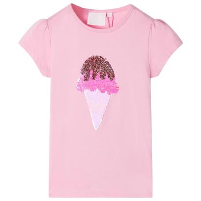 Tricou pentru copii, roz aprins, 92 GartenMobel Dekor