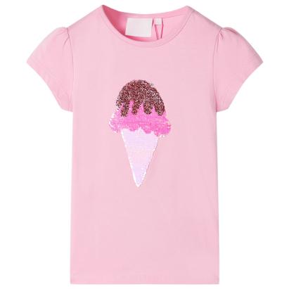Tricou pentru copii, roz aprins, 128 GartenMobel Dekor