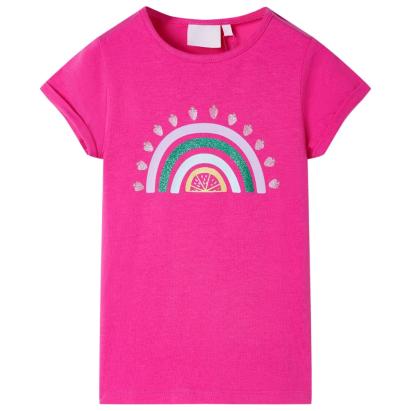 Tricou pentru copii, roz închis, 128 GartenMobel Dekor