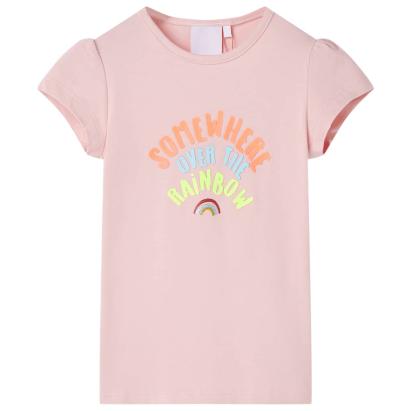 Tricou pentru copii, roz deschis, 104 GartenMobel Dekor