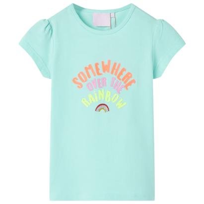 Tricou pentru copii, turcoaz deschis, 104 GartenMobel Dekor