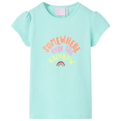 Tricou pentru copii, turcoaz deschis, 116 GartenMobel Dekor