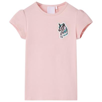 Tricou pentru copii, roz deschis, 104 GartenMobel Dekor