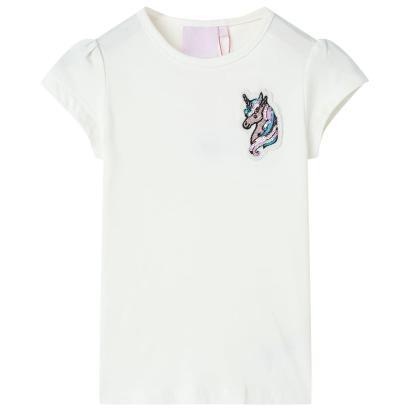 Tricou pentru copii, ecru, 104 GartenMobel Dekor