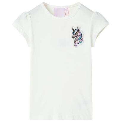 Tricou pentru copii, ecru, 116 GartenMobel Dekor