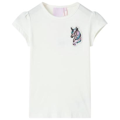 Tricou pentru copii, ecru, 140 GartenMobel Dekor