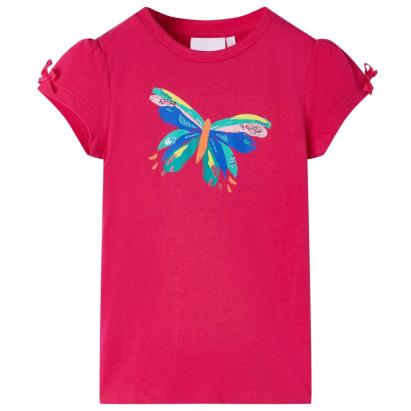 Tricou pentru copii, roz aprins, 104 GartenMobel Dekor