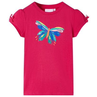 Tricou pentru copii, roz aprins, 116 GartenMobel Dekor