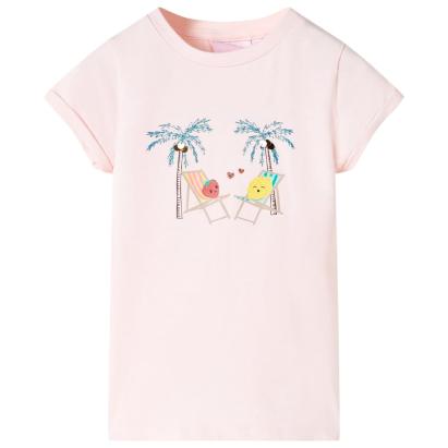 Tricou pentru copii, roz deschis, 116 GartenMobel Dekor