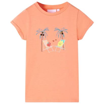 Tricou pentru copii, piersică, 116 GartenMobel Dekor