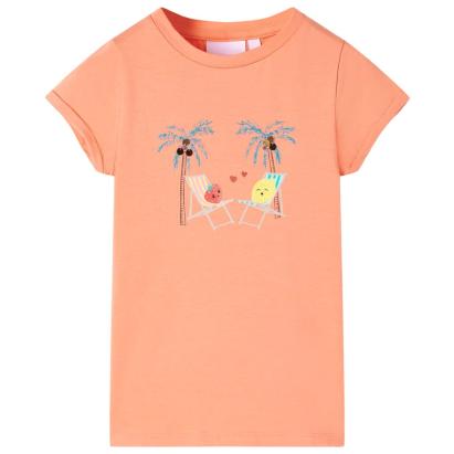 Tricou pentru copii, piersică, 140 GartenMobel Dekor