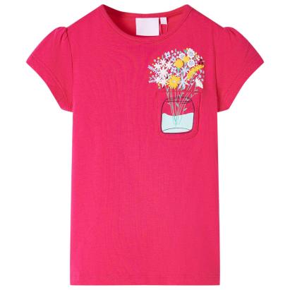 Tricou de copii, roz aprins, 128 GartenMobel Dekor