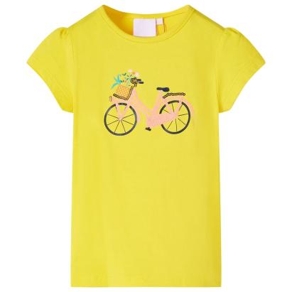 Tricou pentru copii, galben, 128 GartenMobel Dekor